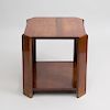 French Art Moderne Mahogany Side Table