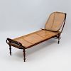 Thonet Bentwood, Oak and Caned Chaise Lounge