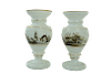   Enamel Decorated Bristol Vases