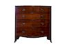 English Mahogany George  Bowfront Chest  Drawers