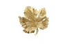 Fourteen Karat Yellow  Maple  Brooch