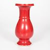 Chinese Kangxi Coral Red Vase