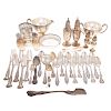 Collection of sterling silver table items