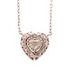 A Ladies Diamond Heart Necklace by Tacori