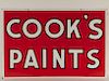 Cook's Paints DSP Country Advertising Enamel Sign