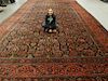 Antique Persian Bidjar Palace Size Room Carpet Rug