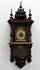 Austrian Gustav Becker Walnut Architectural Clock