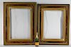 2 Large Victorian Eastlake Walnut Picture Frames