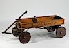 C.1900 Wilkinson MFG Wooden Safety Coaster Wagon