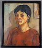Moses Soyer O/C Portrait Painting of Ida Soyer