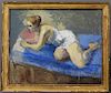 Moses Soyer Social Realist O/C Painting of a Woman