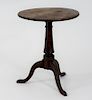 19C New England Tiger Maple Candlestand