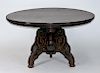 19C American Renaissance Revival Gilt Walnut Table