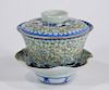 Chinese Qing Dynasty Famille Rose Covered Tea Bowl
