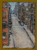 Harriot Newhall Cityscape Street Scene Drawing