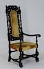 17C English Historic William Penn Oak Arm Chair