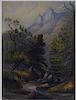 George Fennel Robson Mountain Landscape Painting