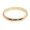 Cartier 18k Rose Gold Wedding Band Ring 2.5mm Size 6.25