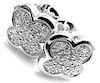  Van Cleef & Arpels Pure Alhambra 18k White Gold Diamond Stud Earrings