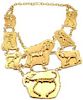 JEAN MAHIE 22K YELLOW GOLD HEAVY NECKLACE