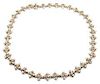 Tiffany & Co Lynn Platinum 18k Yellow Gold Diamond Necklace