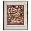 Pablo Picasso. "Exposition a Vallauris," linocut