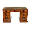 George III style mahogany partners desk
