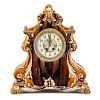Gilbert Clock Co. ceramic cased mantel clock