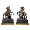 After Coustou. Pair of Marley Horse bronzes