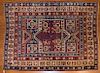 Rare antique Kazak rug, approx. 4.11 x 5.11