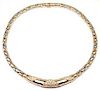 Cartier 18k Yellow And White Gold Diamond Necklace