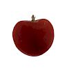 14K Gold Coral Apple Small Pendant