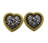 Kieselstein Cord 18k Gold Diamond Heart Earrings 