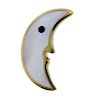 Tiffany &amp; Co 18k Gold Mother of Pearl Half Moon Brooch