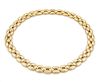Cartier 18k Gold 12mm Wide Link Collar Necklace