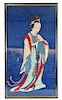 Large Antique Chinese Painting On Paper