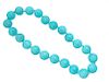 A Very Large Amazonite Beaded Necklace
