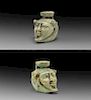 Egyptian Cosmetic Pot with Face