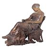 Bronze Grecian Woman by Jean Jules Bernard Salmson (182