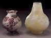 (2) Burgun Schverer French cameo glass vases,