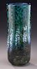 Cylindrical Isle of Wright glass vase