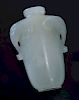 Chinese Qing carved jade snuff bottle,