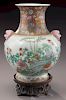 Chinese Republic famille rose porcelain vase,