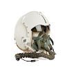 U.S. Navy Flight Helmet with Rams Horn Visor Cover