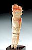 Colima Carved Shell Standing Figure / Purging Stick