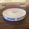 English Glazed Pottery Commercial 'Pure Butter' Platter