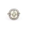 Platinum 6.53ct GIA Cushion Brilliant Diamond Ring