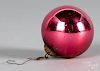 Pink Kugel glass Christmas ornament