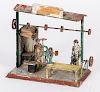 Painted tin forge steam toy accessory