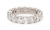 A Platinum and Diamond Eternity Band, 5.90 dwts.